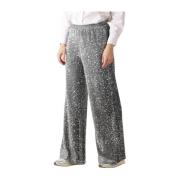 Paillet Velours Broek Glamour Look Summum Woman , Gray , Dames