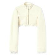 Beige Gebreid Crop Jack Jil Sander , Beige , Dames