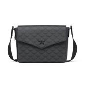 Hemel Messenger Tas in Lauretos MCM , Gray , Dames