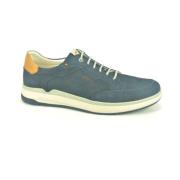 Blauw Nubuck Sport Schoenen Fluchos , Blue , Heren