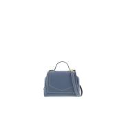 Mini Satchel met Embleem Detail Carolina Herrera , Blue , Dames