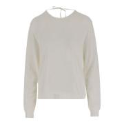 Witte Sweaters voor een stijlvolle uitstraling Aspesi , White , Dames