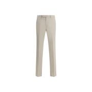 Luxe Cigarette Cut Suit Broek Ermenegildo Zegna , Beige , Heren