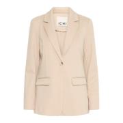 Elegante Blazerjas in Doeskin Ichi , Beige , Dames