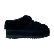 Shearling Platform Pantoffels met Gewatteerde Kraag UGG , Black , Dame...