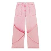 Roze Baggy Denim Jeans The Attico , Pink , Dames