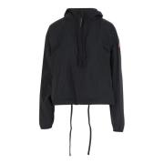 Nylon Hooded Kort Jack Zwart Canada Goose , Black , Dames