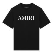 Korte mouwen ronde hals T-shirt Amiri , Black , Heren