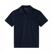 Organisch Katoen Navy Polo Shirt A.p.c. , Blue , Heren