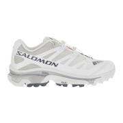 Witte Mesh Sneakers met Koordsluiting Salomon , White , Heren