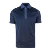 Blauwe Polo Katoenen T-shirts en Polos Paul & Shark , Blue , Heren