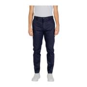 Navy Twill Broek Herfst/Winter Collectie Calvin Klein , Blue , Heren