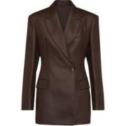 Linnen Blazer voor Mannen Brunello Cucinelli , Brown , Dames