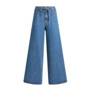 Blauwe Denim Jeans met Striktaille Etro , Blue , Dames