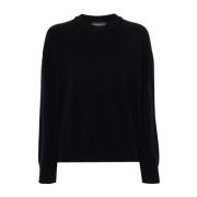 Blauwe Sweatshirt Aw24 Damesmode Fabiana Filippi , Black , Dames