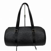 Pre-owned Leather handbags Louis Vuitton Vintage , Black , Dames