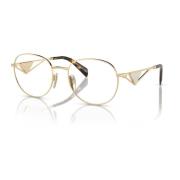 Pale Gold Brillenmontuur Prada , Yellow , Unisex