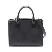 Pre-owned Leather louis-vuitton-bags Louis Vuitton Vintage , Black , D...