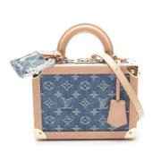 Pre-owned Canvas handbags Louis Vuitton Vintage , Blue , Dames