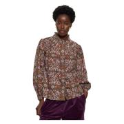 Bloemenprint blouse Antik Batik , Multicolor , Dames