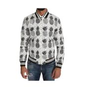 Bomberjack met Ananasprint en Logo Dolce & Gabbana , Multicolor , Here...