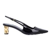 Zwarte Cube Slingback Pumps Givenchy , Black , Dames