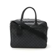 Pre-owned Canvas briefcases Louis Vuitton Vintage , Black , Dames