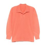 Oktober Polo Shirt Issey Miyake , Orange , Heren