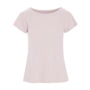 Ribgebreid T-shirt Lichtroze Bitte Kai Rand , Pink , Dames