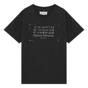 Korte mouwen ronde hals T-shirt Maison Margiela , Black , Dames