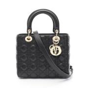 Pre-owned Leather dior-bags Dior Vintage , Black , Dames