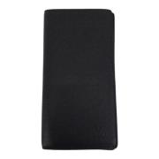 Pre-owned Leather wallets Louis Vuitton Vintage , Black , Dames