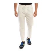 Moderne Tapered Chino Broek Emporio Armani , White , Heren