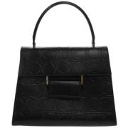 Pre-owned Leather handbags Salvatore Ferragamo Pre-owned , Black , Dam...