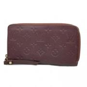 Pre-owned Leather wallets Louis Vuitton Vintage , Red , Dames