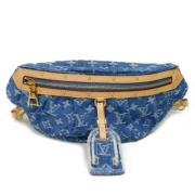 Pre-owned Canvas shoulder-bags Louis Vuitton Vintage , Blue , Dames