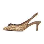 Beige Sling Back Schoenen Belgravia Stijl Kurt Geiger , Beige , Dames