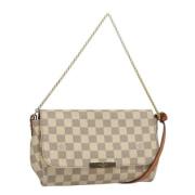 Pre-owned Canvas louis-vuitton-bags Louis Vuitton Vintage , White , Da...