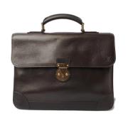 Pre-owned Leather briefcases Louis Vuitton Vintage , Brown , Heren