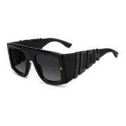 Icon Zonnebril Zwart/Grijs Getint Dsquared2 , Black , Heren