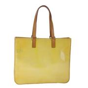 Pre-owned Leather totes Louis Vuitton Vintage , Yellow , Dames