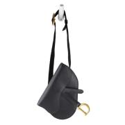 Pre-owned Leather dior-bags Dior Vintage , Black , Dames