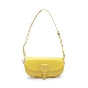 Pre-owned Leather dior-bags Dior Vintage , Yellow , Dames