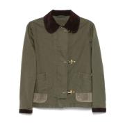 Groene Parka Dames Buitenkleding Fay , Green , Dames