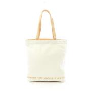 Pre-owned Cotton louis-vuitton-bags Louis Vuitton Vintage , White , Da...