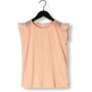 Meisjes Geweven Detail T-shirt Scotch & Soda , Beige , Dames