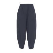 Blauwe Carrot Fit Poplin Broek Ottod'Ame , Blue , Dames