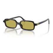 Zwart/Groen Zonnebril SMU 11Zs Miu Miu , Black , Dames