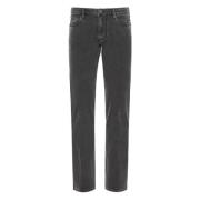 Klassieke Denim Jeans met Logodetail Emporio Armani , Gray , Heren