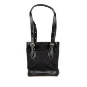 Pre-owned Canvas handbags Louis Vuitton Vintage , Black , Dames